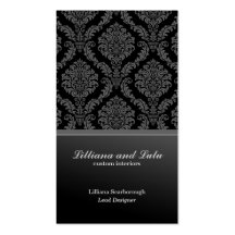 Victorian Damask Business Card