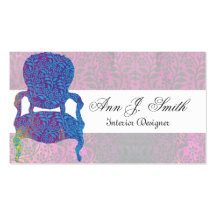 Victorian Design Interior Decor Furniture Business Card Template
