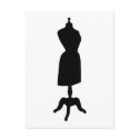 Victorian Dress Form Silhouette postcards