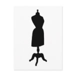 Victorian Dress Form Silhouette postcards
