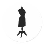 Victorian Dress Form Silhouette stickers