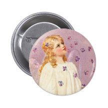 Victorian Easter Angel Button