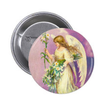 Victorian Easter Angel Button