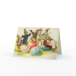Victorian Easter Bunny Card