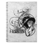 Victorian Fashion Spiral Notebooks