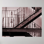 Victorian Fire Escape Poster