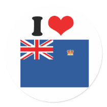 Victorian Flag Round Stickers