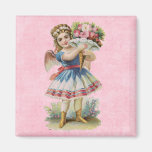 Victorian Floral Angel Refrigerator Magnets