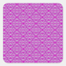 Victorian Floral Pattern in Pink Sticker