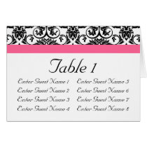 Victorian Fuchsia Pink and White Damask