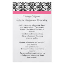 Victorian Fuchsia Pink and White Damask