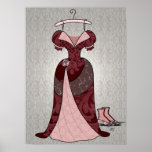 Victorian Gown Print