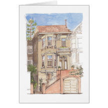 Victorian house card