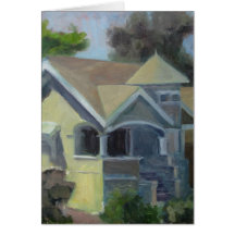 Victorian house greeting card