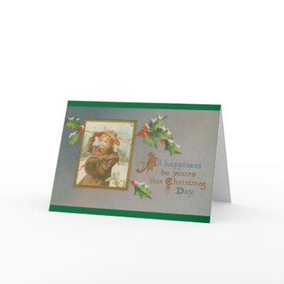 Victorian Lady Christmas Card by merleon