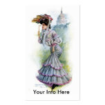 Victorian Lady in Lavender Dress business cards
