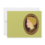 Victorian Lady Portrait invitations