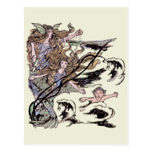 Victorian Mermaids Post Cards
