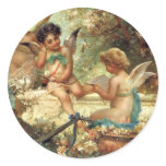 Victorian Music Angels by Hans Zatzka stickers
