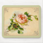 Victorian Pink Rose Mousepad