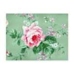 Victorian Pink Roses Postcard