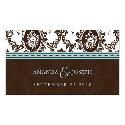 Victorian Romance Wedding Website Business Cards