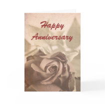 Victorian rose - Anniversary card