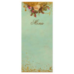 Victorian Rose Elegant Menu Card rack cards