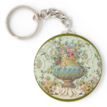Victorian Rose Vase Keychain