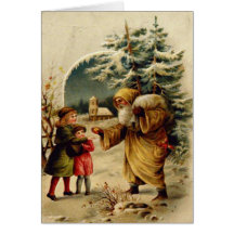 Victorian Santa Card