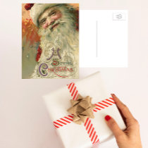 Victorian Santa Claus Portrait; A Joyous Christmas