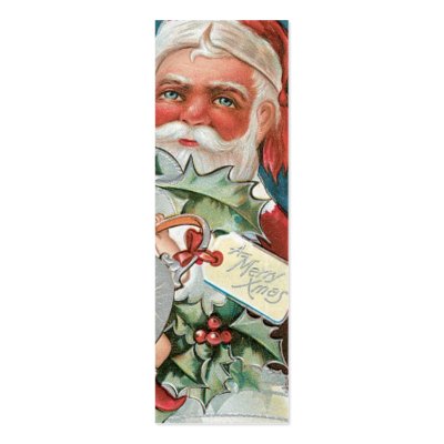 Victorian Santa gift tags Business Card by xmasstore