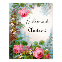 Victorian Save the Date Cards Personalised Invitation