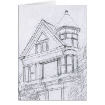 Victorian sketch greeting cards