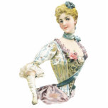 VICTORIAN STAND-UP DOLL CUTOUT - MANTEL DECOR photo sculptures