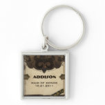 Victorian Steampunk Maid of Honour Keychain Favour