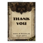 Victorian Steampunk Thank You Card