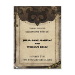 Victorian Steampunk Thank You Postcards