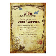 Steampunk Invitations