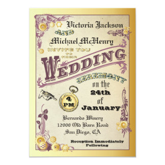 Steampunk Wedding Invitations &amp; Announcements | Zazzle.co.uk