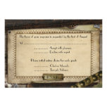 Victorian Steampunk Wedding Reception Cards Invites