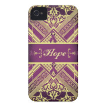 Victorian Style Pan Cancer Awareness Products. Case-Mate iPhone 4 Cases