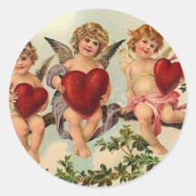 `Victorian valentine cuipid Sticker's