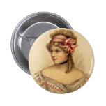 Victorian Valentine Greetings Button