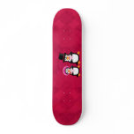 Victorian Valentine Penguins Skateboard