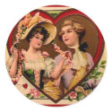 Victorian Valentines Couple stickers