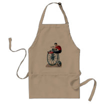 Victorian Velocipede Vintage bicycle Acrobat Apron