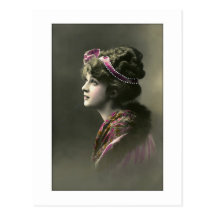 victorian woman hopeful expression post cards