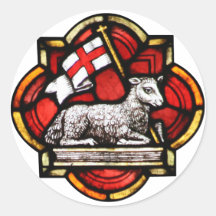 Victorious Lamb Round Sticker