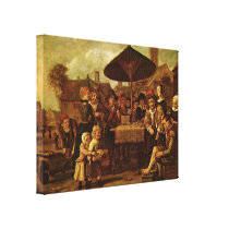Victors in January - Quack Alber on the market Canvas Print
